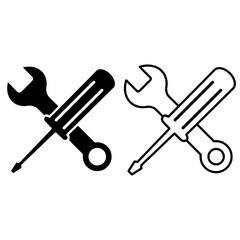 Technical icon vector, Engineering simple icon template, Creative Setting icon design, Illustration