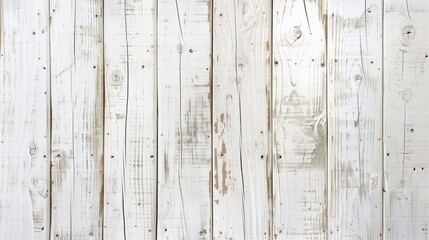 Textured White Wooden Boards Background