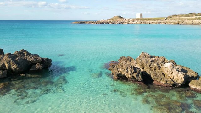 Leporano Marina, Salento: La Baia di Porto Pirrone e il mare turchese - Taranto, Puglia, Italy