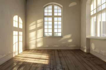 Minimalist interior design of an empty room