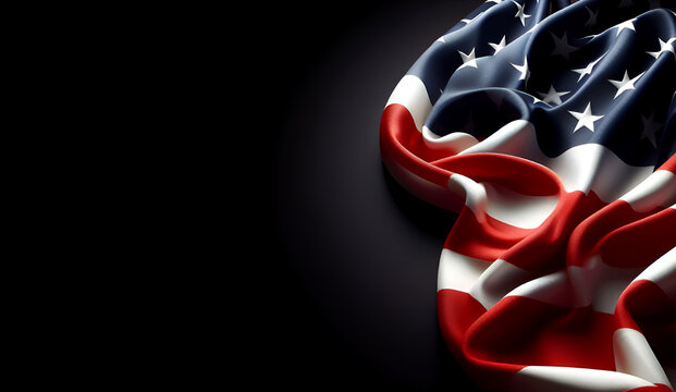 Patriotic memorial day of united states of america flag design, banner postar, background