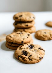 cookies on a white background