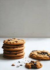 cookies on a white background