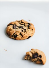 cookies on a white background