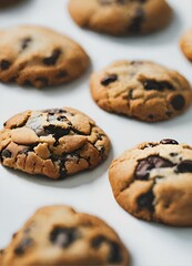 cookies on a white background