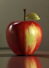 red apple on a table