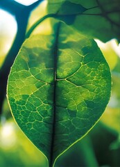 a closeup of a leaf