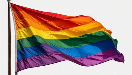 lgbt flag on white background, queer lgbtq pride month, parade, june 1