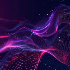 Fototapeta premium Digital background for tech, AI, data, audio, graphics, and more