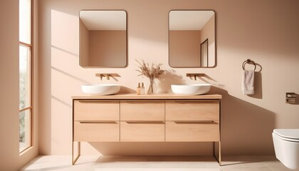 Photo interior modern design room 3D illustration
