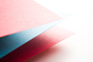 3d red, white and blue geometric background