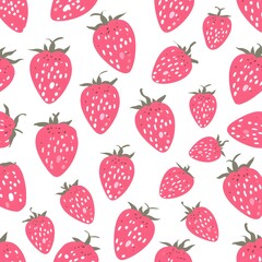 pattern with strawberries