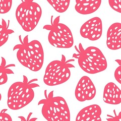 Fototapeta premium pattern with strawberries