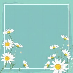 frame of daisies