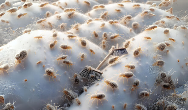 Dust mites are caused by dirt and not cleaning. causing itchy skin