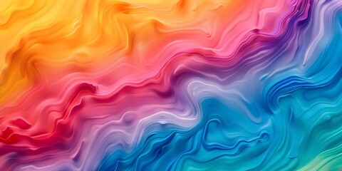 Fototapeta premium Chromatic gradient background seamless transitions myriad colors immersive visual experience A flowing abstract background depicting chromatic waves noise texture blur abstract background