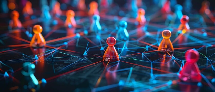 Teamwork, network and community concept