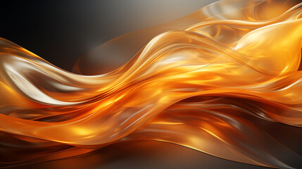 3D abstract wallpaper dark golden and black background golden Black and gold background AI Generated