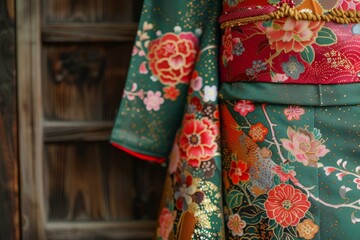 A kimono with a floral pattern