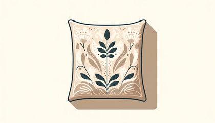 Simple Flat Design of Designer Cushion