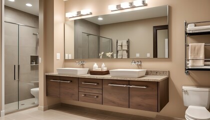 Photo interior modern design room 3D illustration