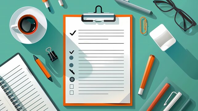 Picture a flat design of a project scope change request form