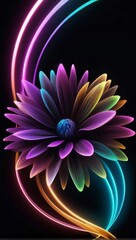 abstract fractal flower