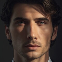 Obraz premium Portrait of a model man. 