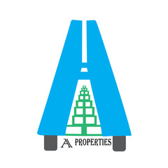 Alphabet letter a Properties or Building or Company.
