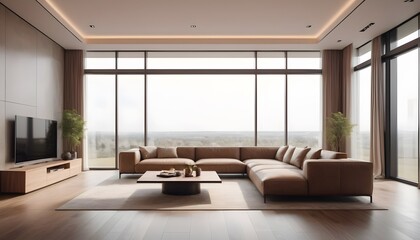 Fototapeta premium Photo interior modern design room 3D illustration