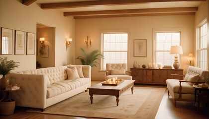 Photo interior modern design room 3D illustration