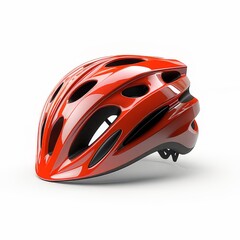 Bicycle helmet on white background. 3d render
