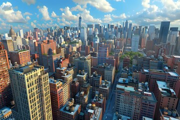 Fototapeta premium A photo of New York City.