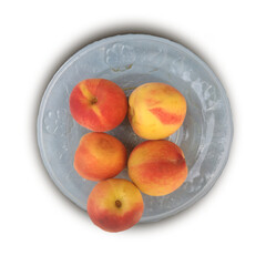 peaches in a bowl