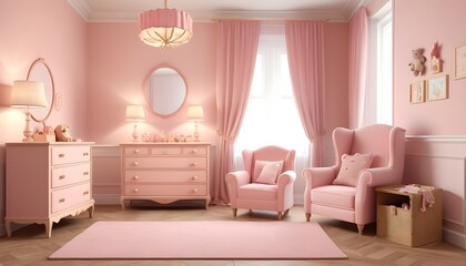 Fototapeta premium Photo interior modern design room 3D illustration