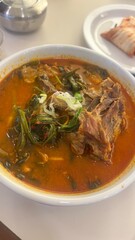 Haejangguk soup with meat