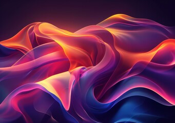 Fototapeta premium Colorful Wavy Abstract Background