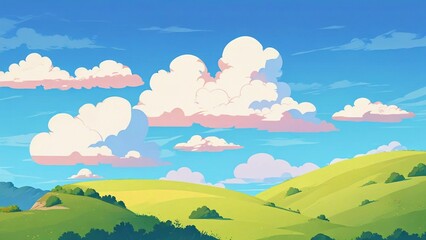 Obraz premium landscape with flowers