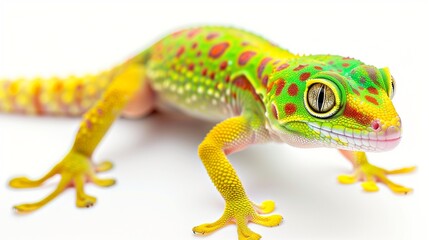 Obraz premium Gecko, White Background