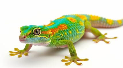 Fototapeta premium Gecko, White Background