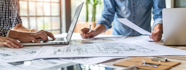 Engineer Reviewing Building Plans