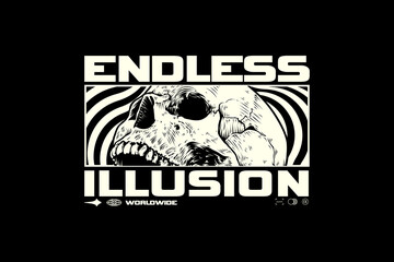 Modern streetwear graphic design t-shirt print design template