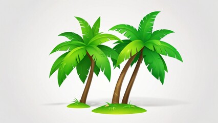 Obraz premium tropical island with palm tree