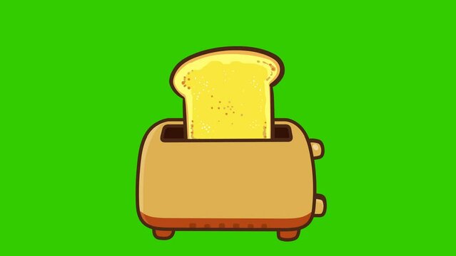 Animated Toaster - White Background