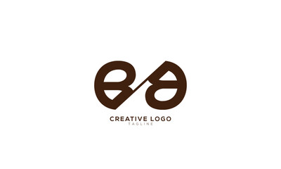 Fototapeta premium BB Abstract initial monogram letter alphabet logo design