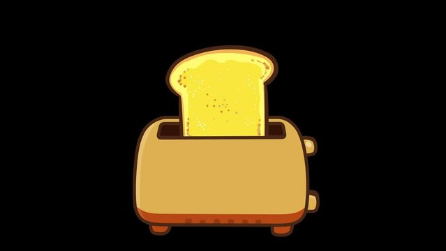 Animated Toaster - Transparent Background