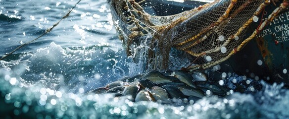 Fishing Boat Hauling in a Fresh Catch