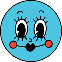 Hippie Retro Sticker Element