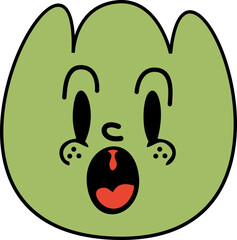 Hippie Retro Sticker Element