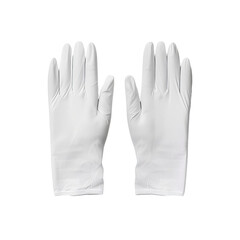 Obraz premium isolated white background of surgical gloves